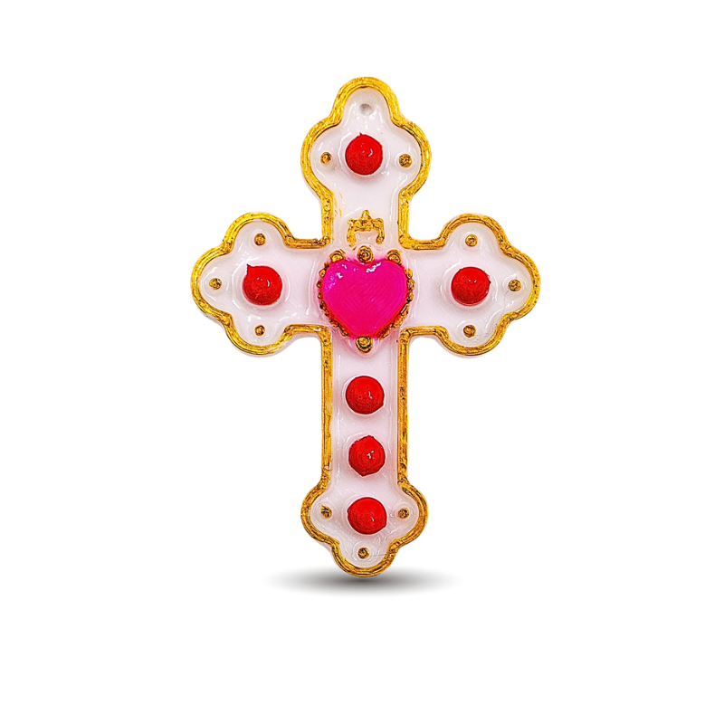 dije cruz blanca x unidad