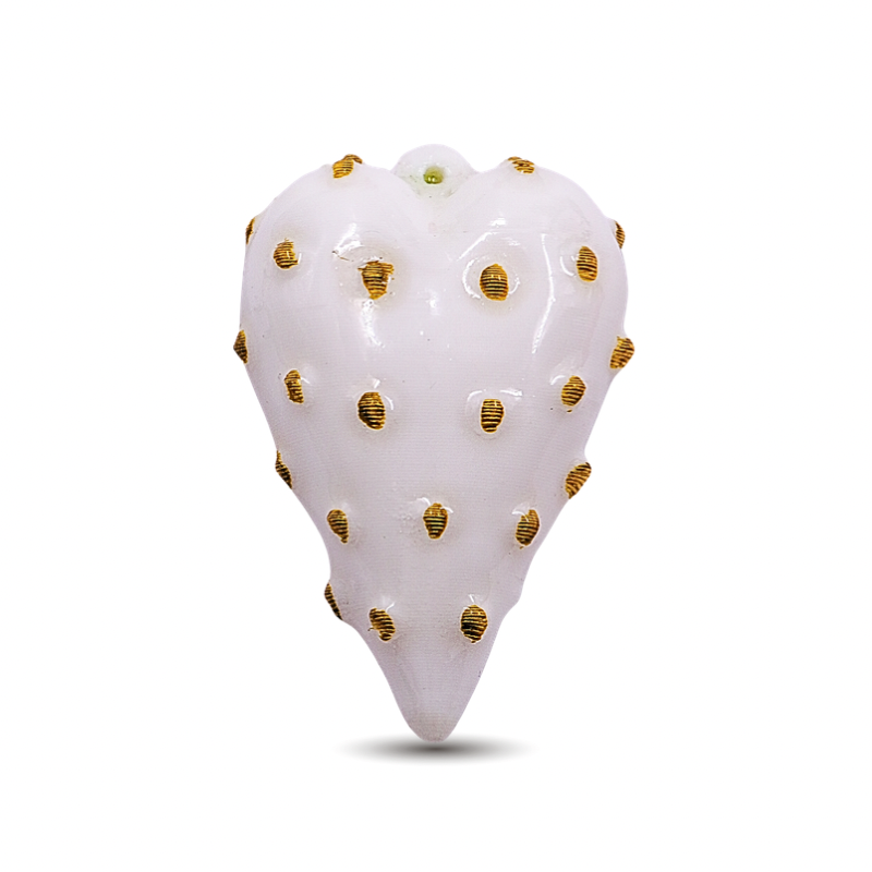 dije corazon blanco puntos...