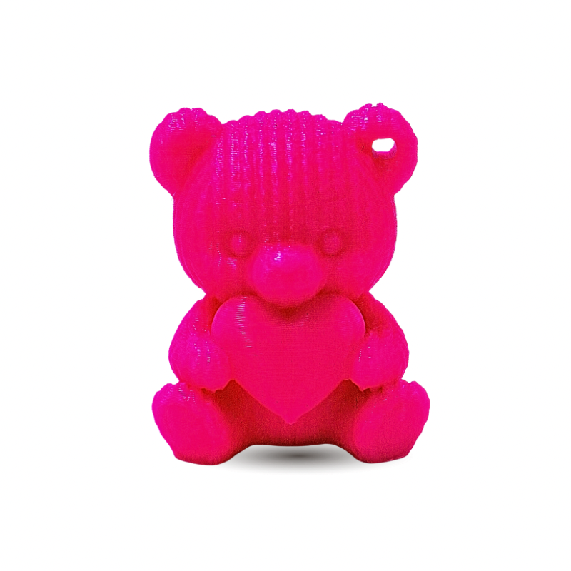 Oso fucsia textura tejido x...