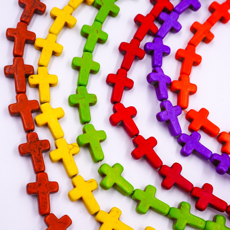 Cruces fosil de colores