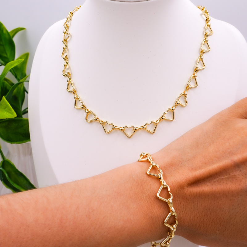 Collar o pulsera de corazon...