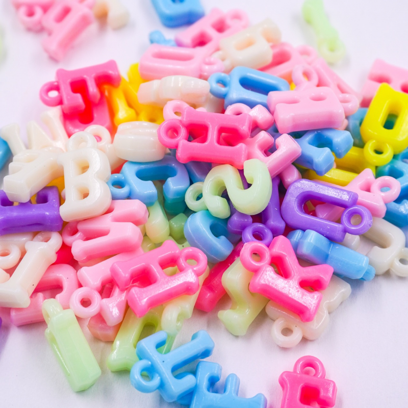 Paquete letras de colores x...