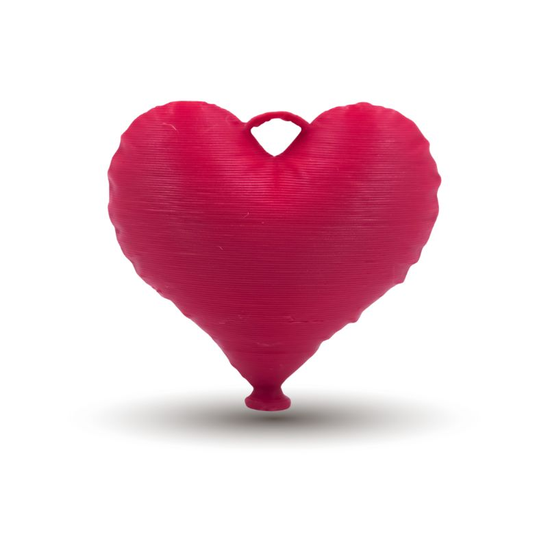 dije acrilico corazon globo...