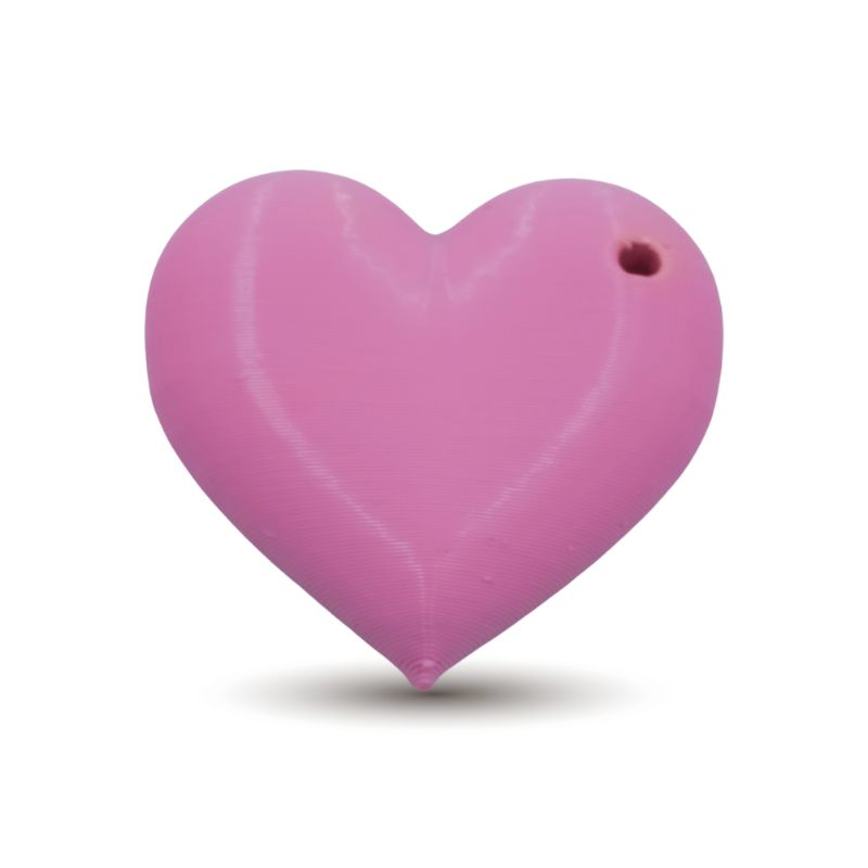 dije acrilico corazon rosa...