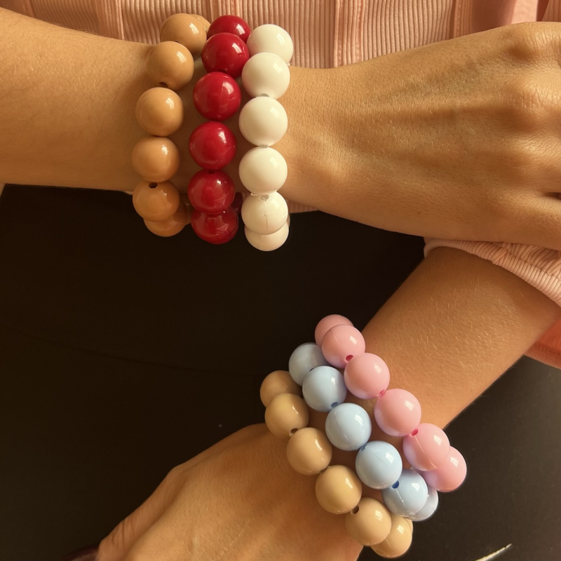 pulsera bola CHICLE X UNIDAD