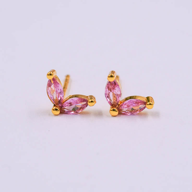 arete topo cristales rosado...