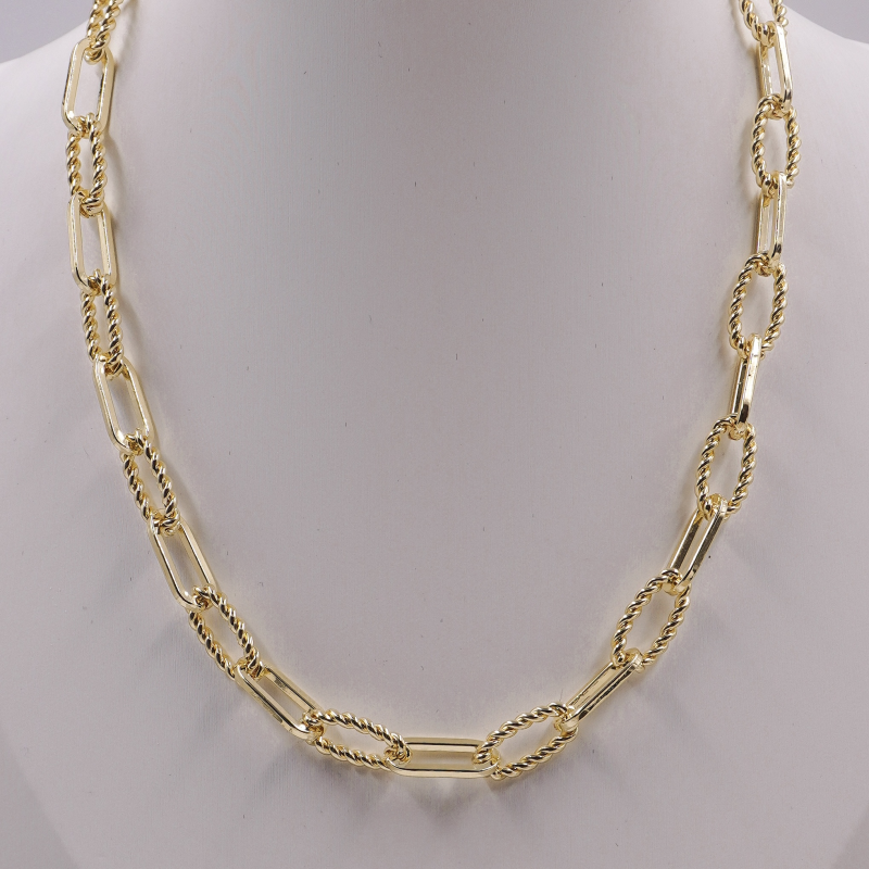 collar de rodio ovalado...
