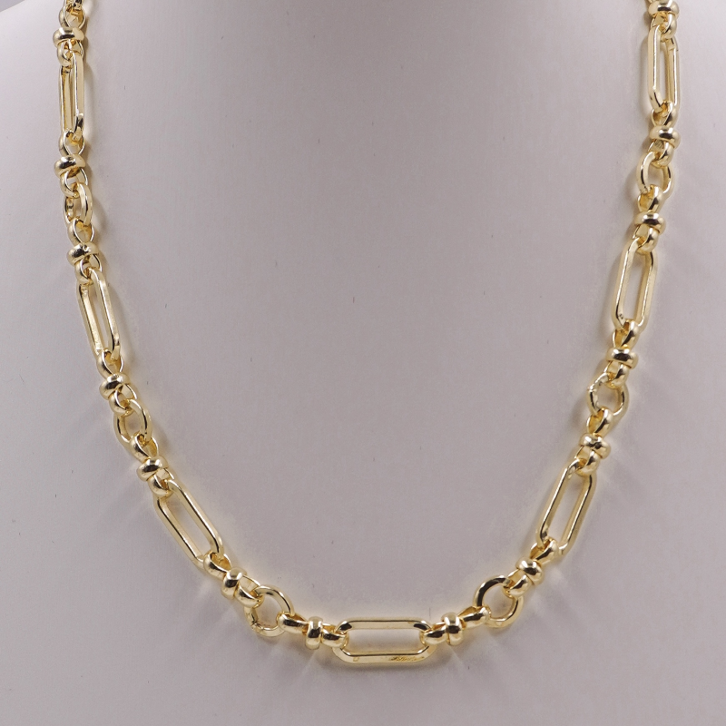 collar de rodio rectangular