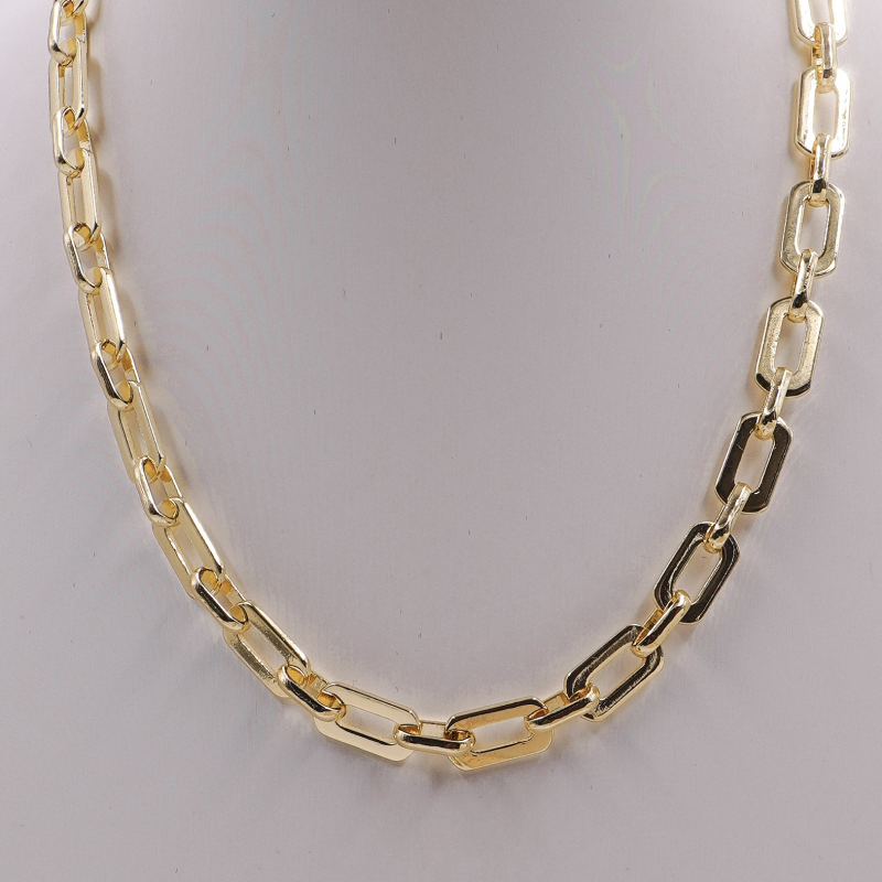 collar de rodio rectangular...