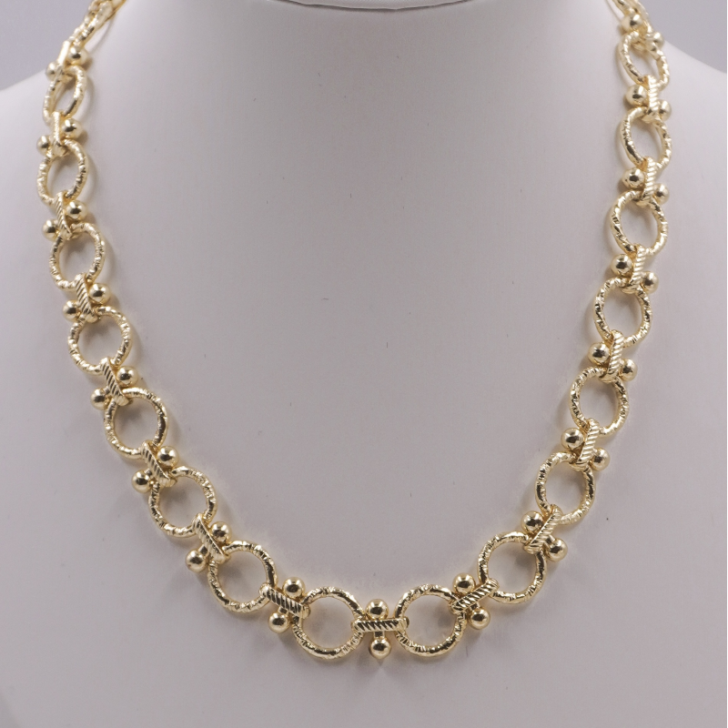 collar de rodio círculos...