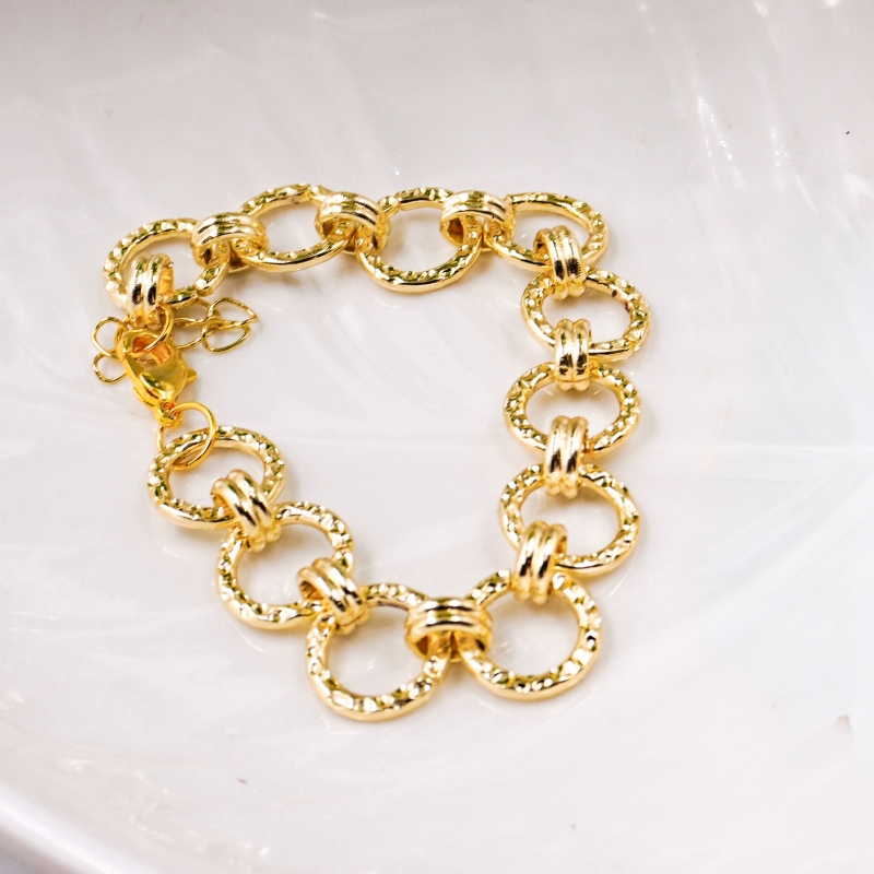pulsera círculos troquelados