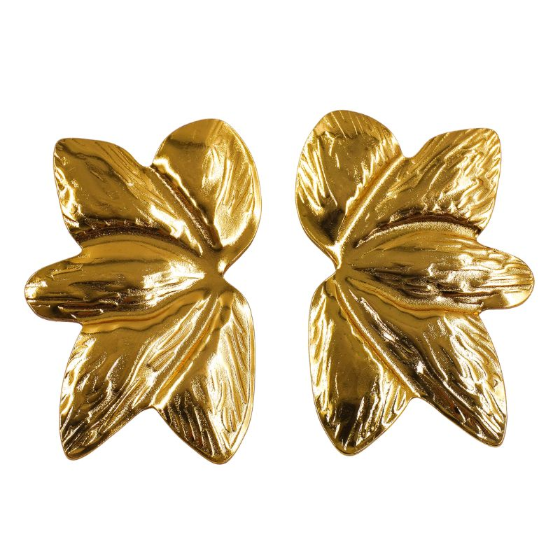 arete de acero hojas dorado...