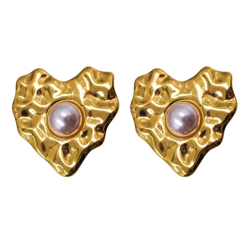 arete acero con perla...