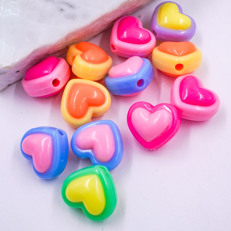 ensamble corazon de colores...