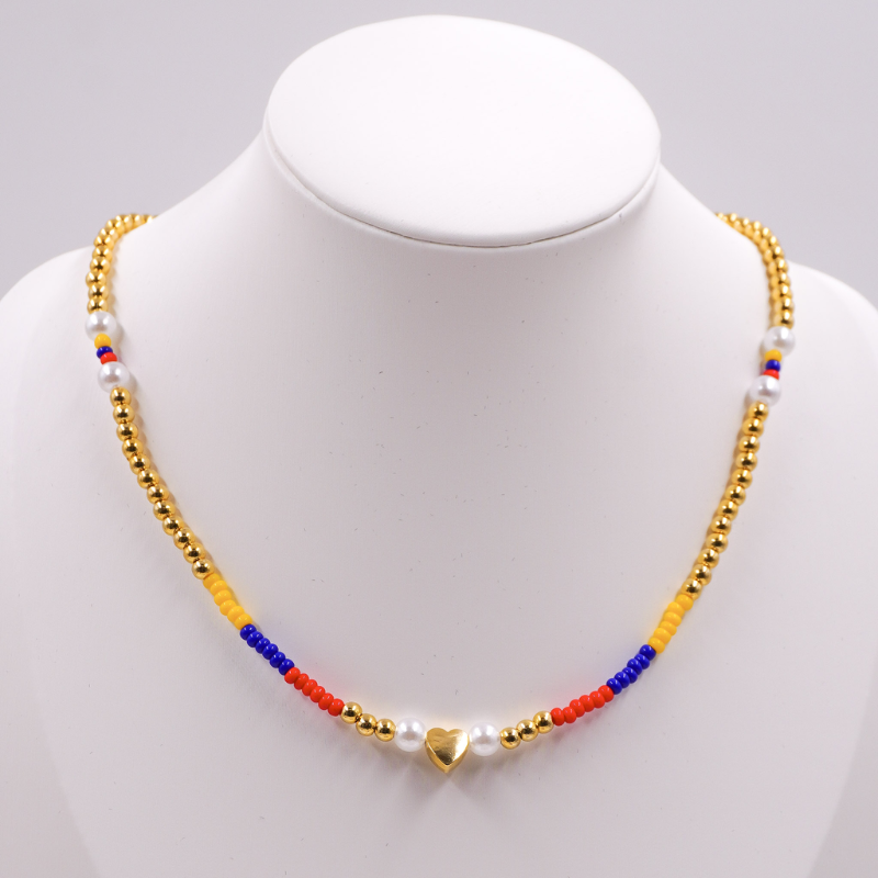 Collar de Colombia corazón...