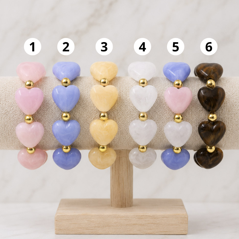 Pulsera de corazones...