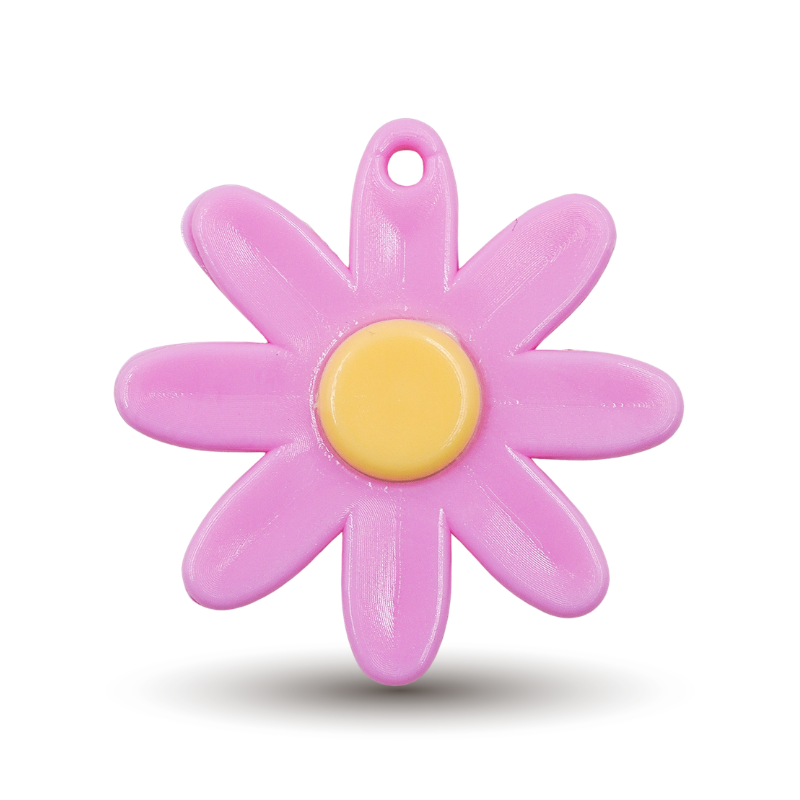 Dije flor rosada x unidad