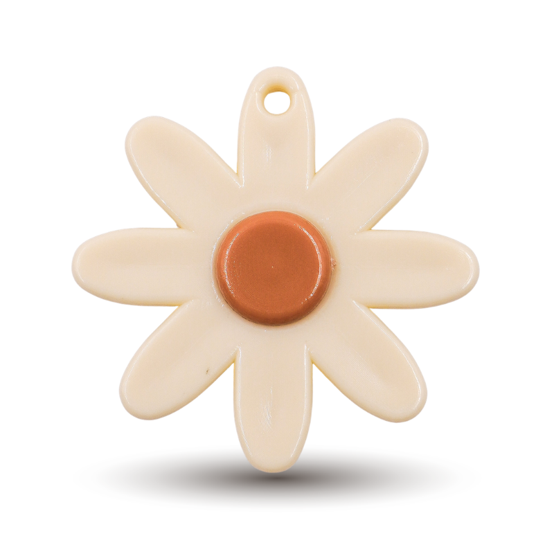 Dije flor beige x unidad
