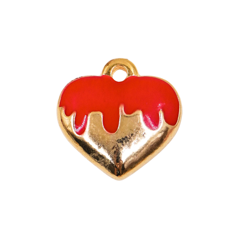 Dije de corazón en rodio