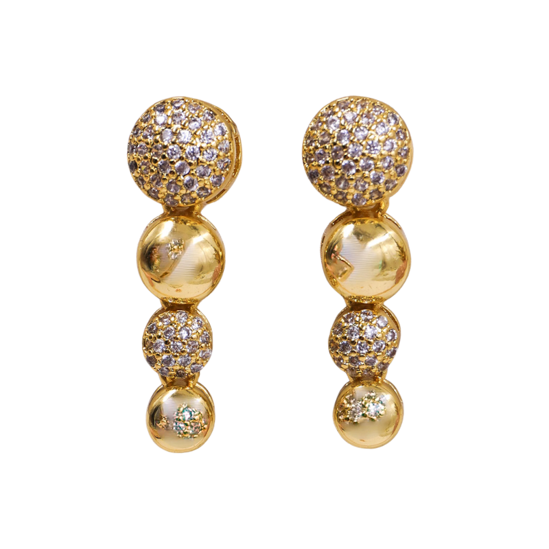 Aretes circulos largos en...