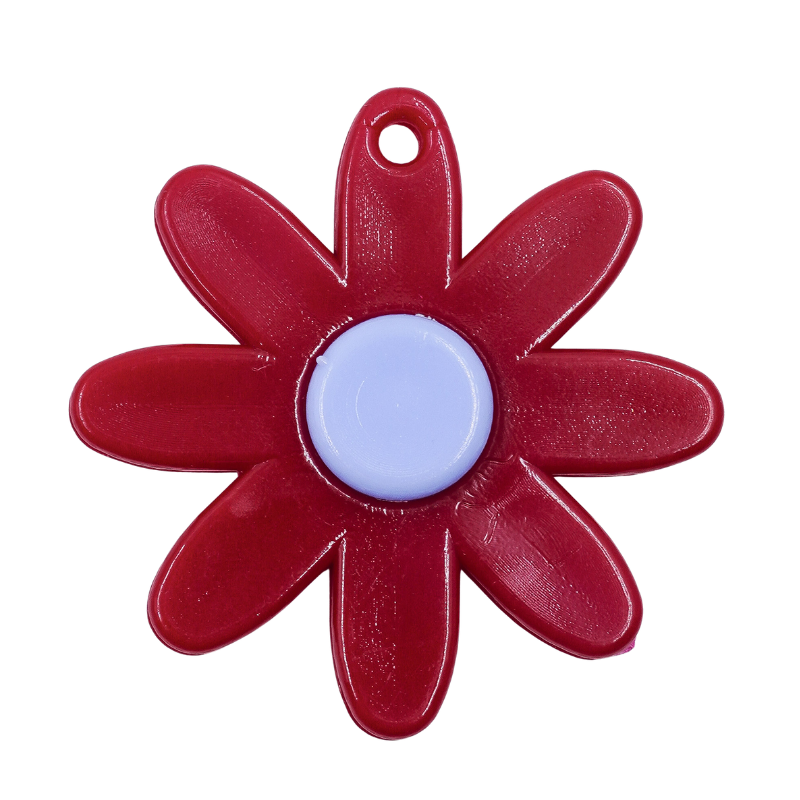 Dije flor vinotinto x unidad