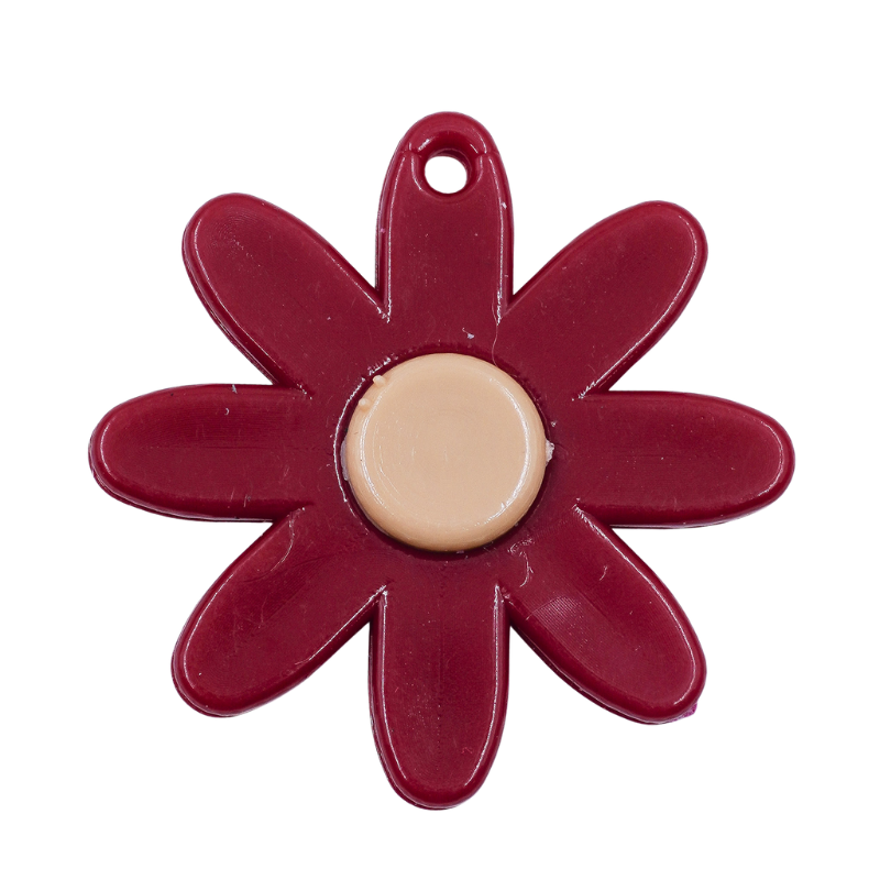 Dije flor vinotinto con...