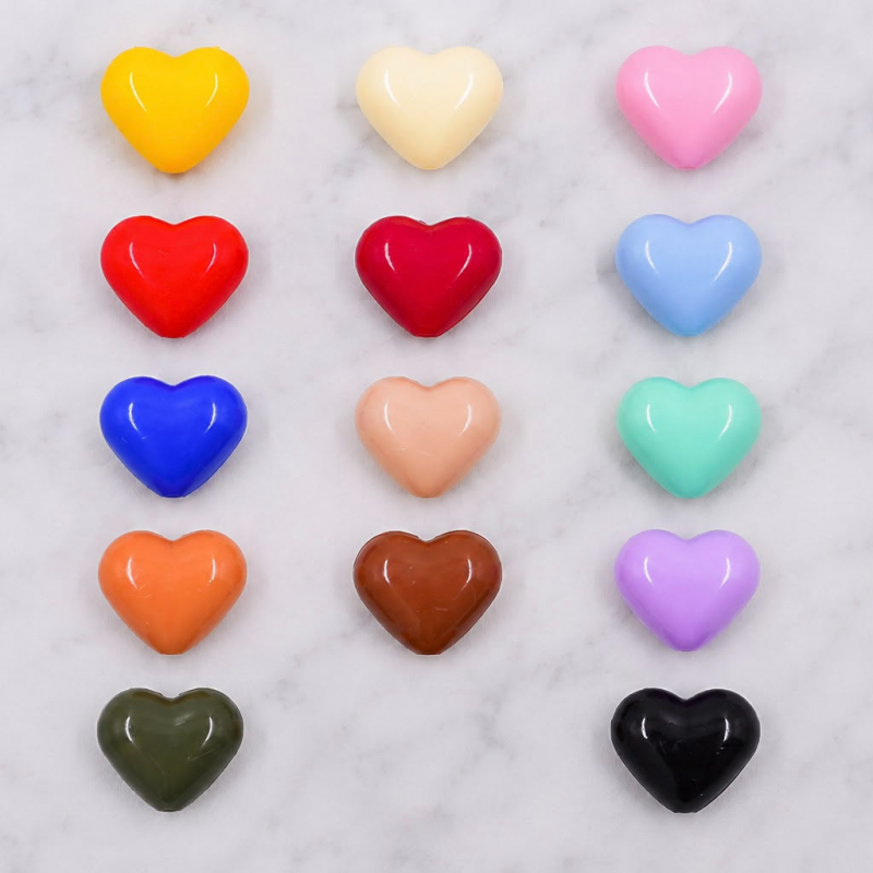 Corazon pasador de colores...