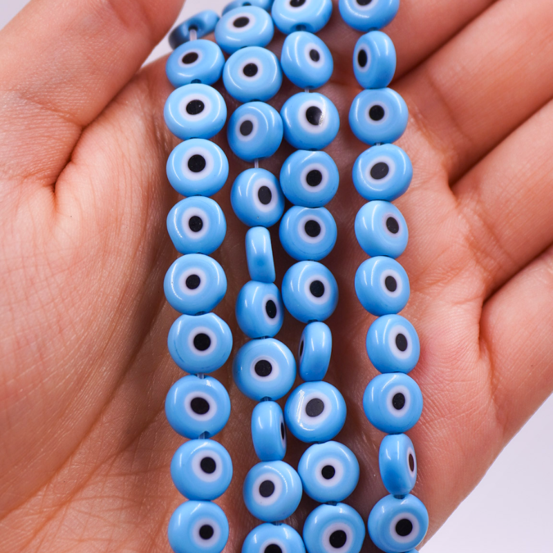 ojo turco 8mm plano azul...