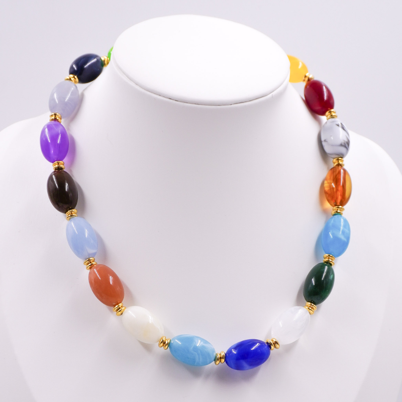 Collar piedras ovaladas...