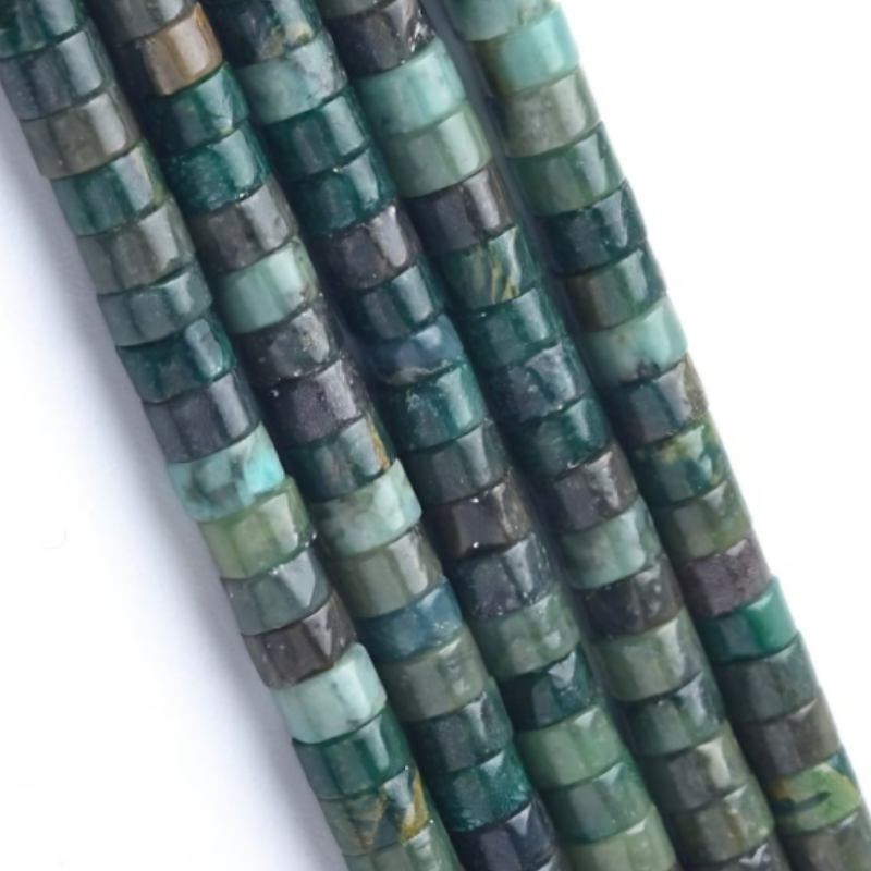 Rondela Heishi Jade...