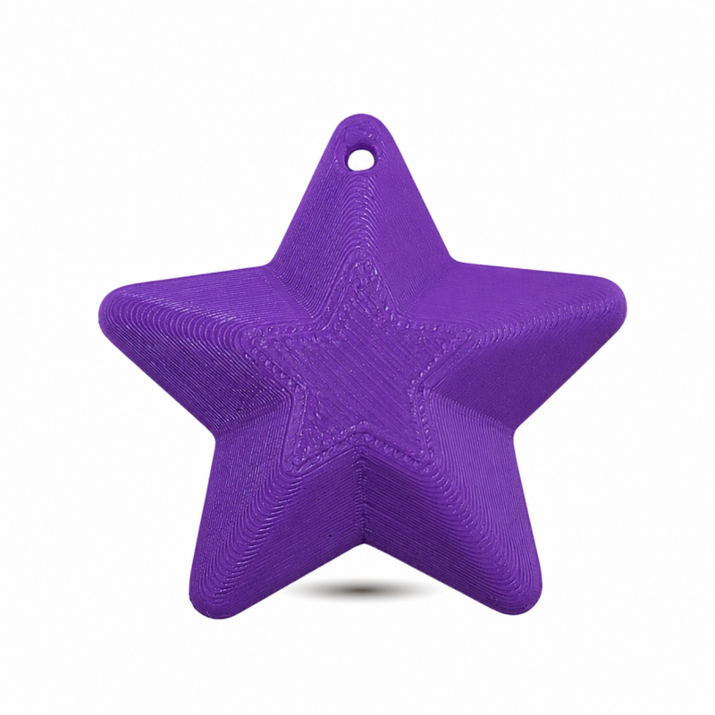 dije estrella morada x unidad