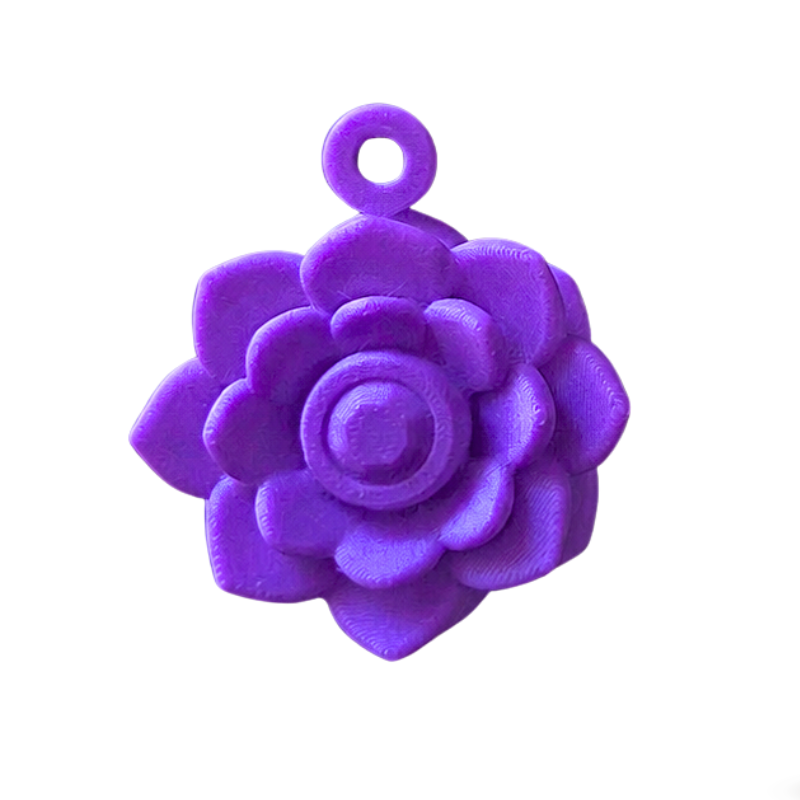 dije flor morada x unidad