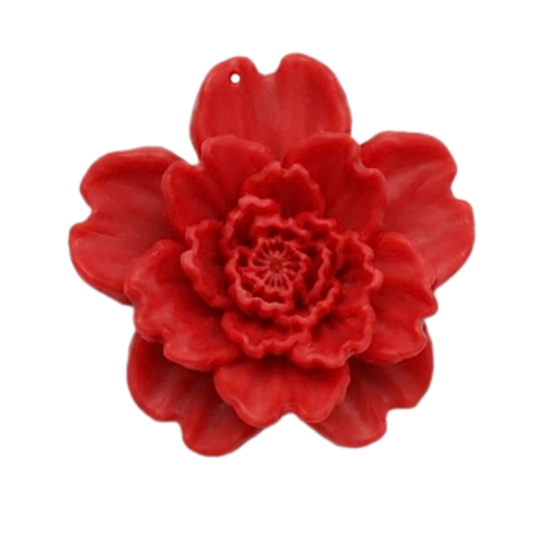 dije acrilico flor realista...