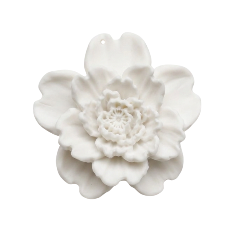 dije acrilico flor realista...