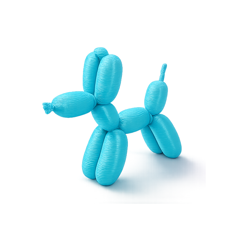 perro globo azul claro x...