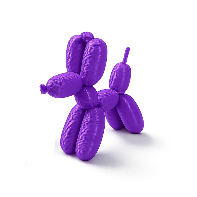 perro globo morado x unidad