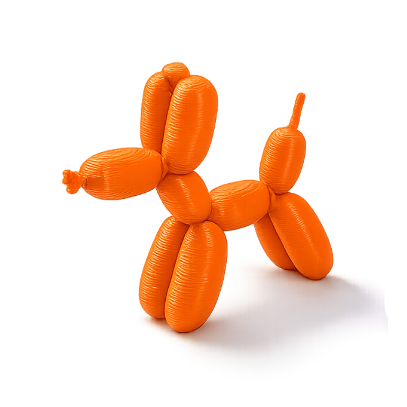perro globo naranja x unidad