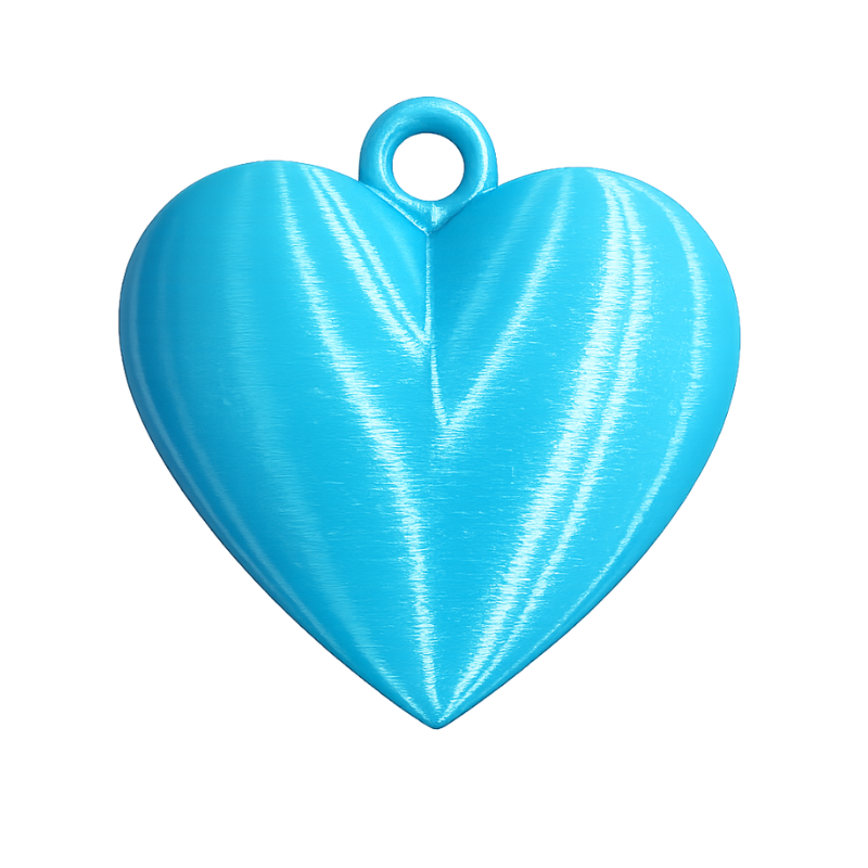 Dije corazón grande azul
