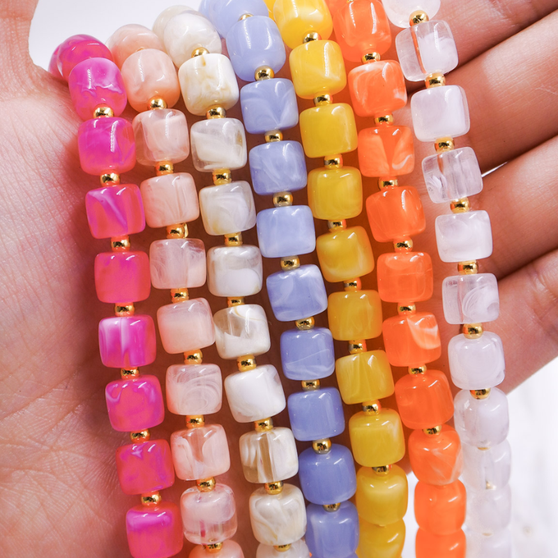 Collar cilindros de colores