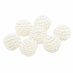 Perla mora 16mm blanca x 20g