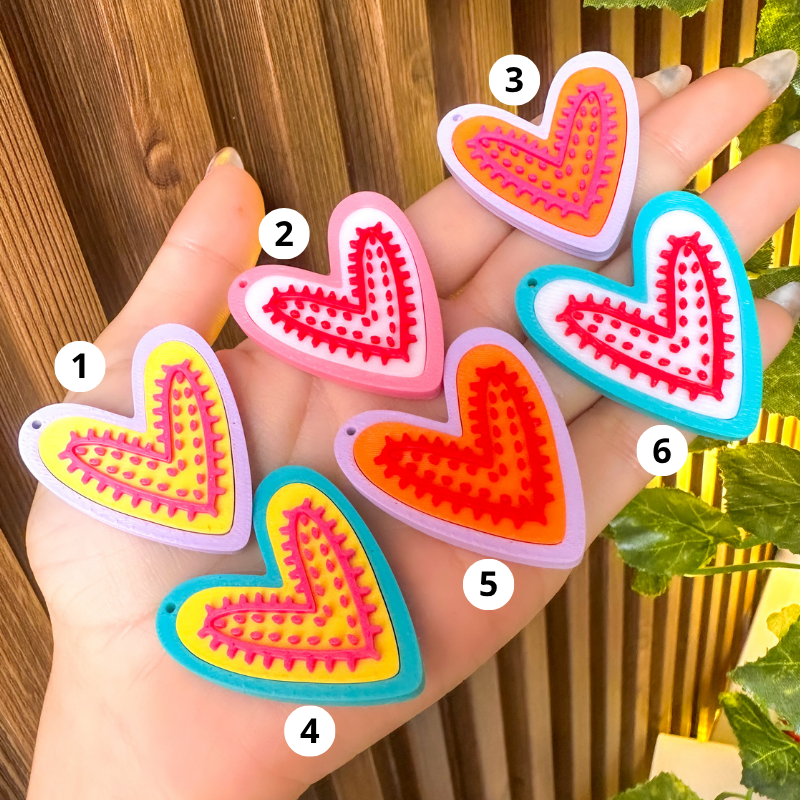 dije corazon multicolor x...