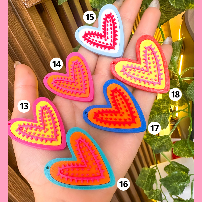 dije corazon multicolor x...