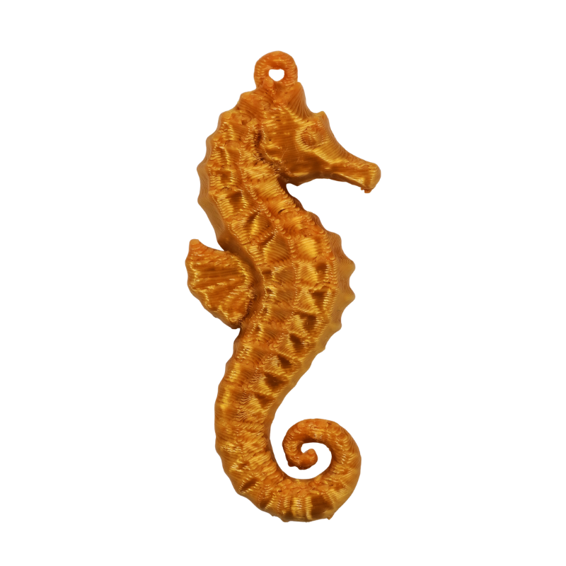 dije caballito de mar dorado