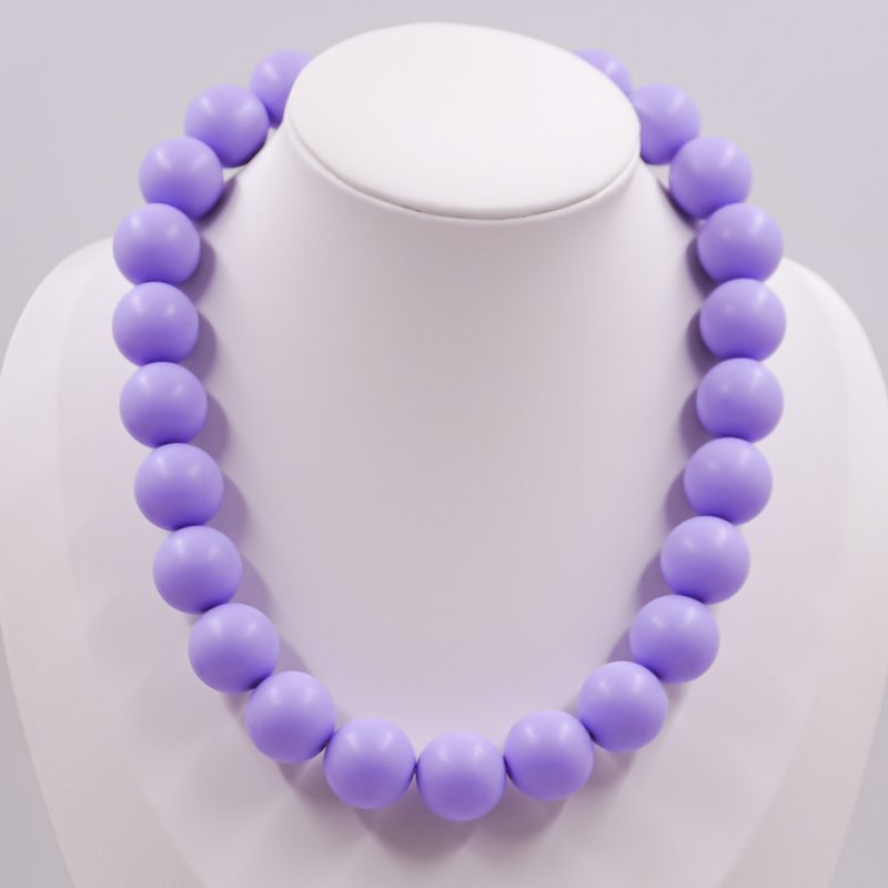 collar bola chicle mate morado