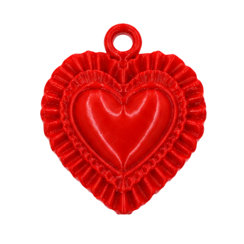 dije corazon adorno rojo x...
