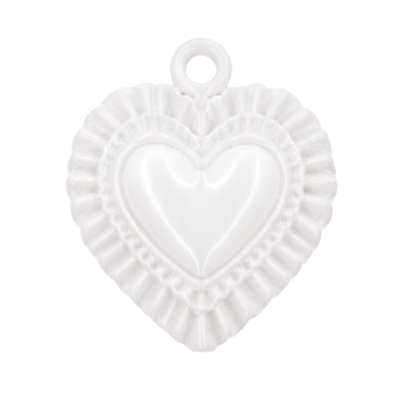 dije corazon adorno blanco...