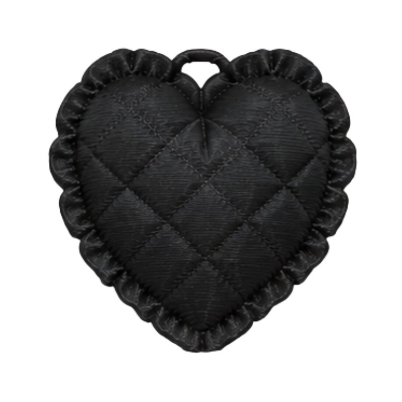dije corazon almohada negro...