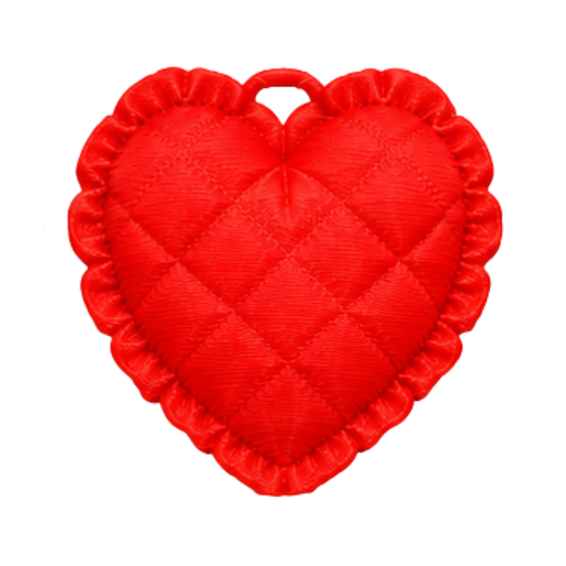 dije corazon almohada rojo...