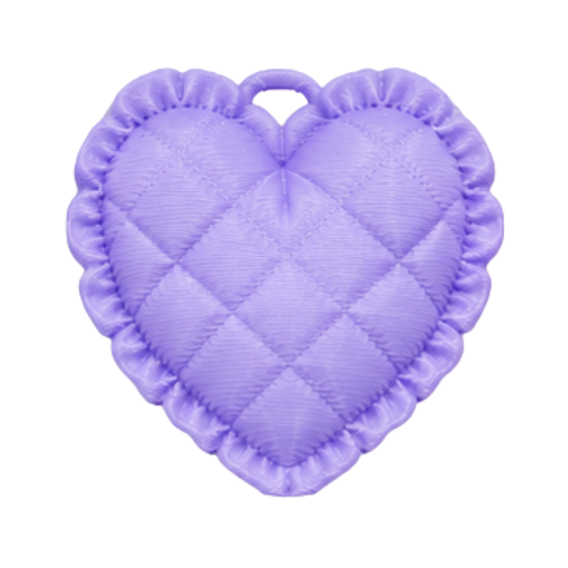 dije corazon almohada lila...