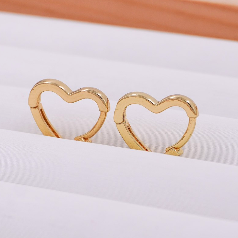 Aretes candonga corazones x...